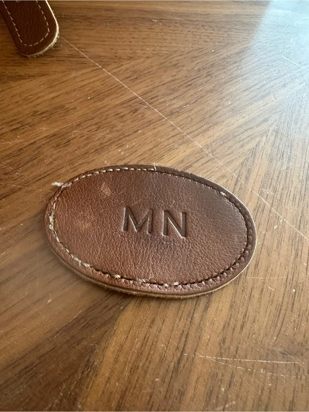 Orvis Chestnut Brown Leather Briefcase with Brass Hardware